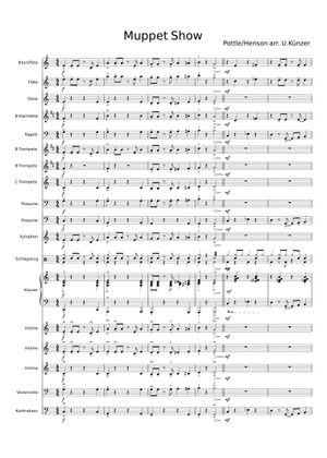 The Muppet Show Theme (for saxophone quintet) Sheet Music for Saxophone ...