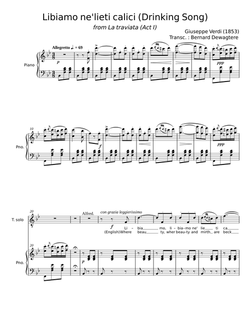 Libiamo ne'lieti calici - Giuseppe Verdi