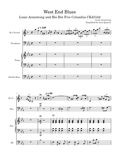 West end blues – Louis Armstrong West End Blues - Louis Armstrong and His Hot Five (1928)