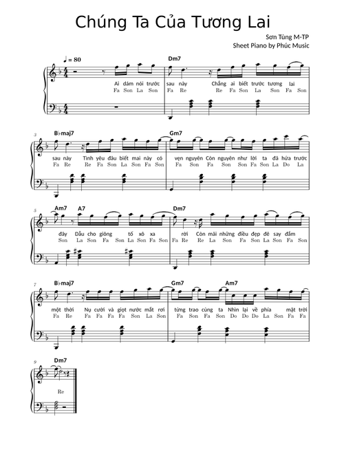 Chúng Ta Của Tương Lai (Piano) - Sơn Tùng MTP