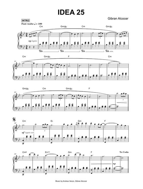 Idea 25 - Gibran Alcocer, Andrea Vanzo (Piano)