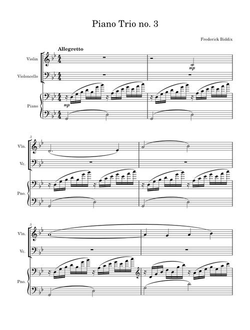 Piano Trio no. 3