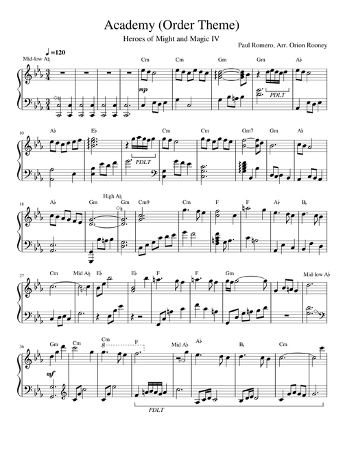 Order Theme / Academy - Heroes of Might and Magic IV - Celtic Harp