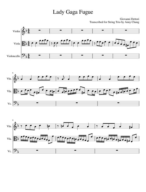 Lady Gaga Fugue