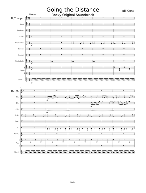 Rocky Orinigal Sound Track - Going the Distance - Bill Conti (Finished!)