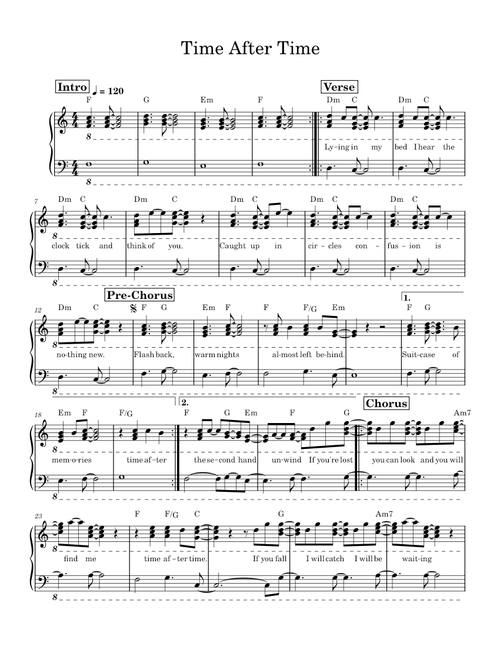 Time After Time - Cyndi Lauper