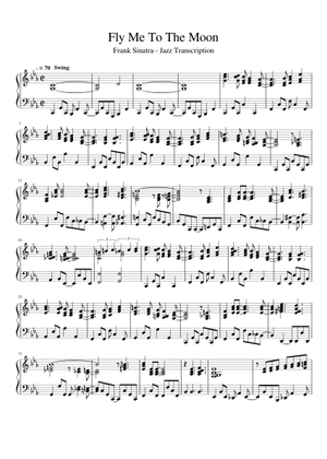 Fly Me To the Moon (Big Band Arrangement) Sheet Music with Chords