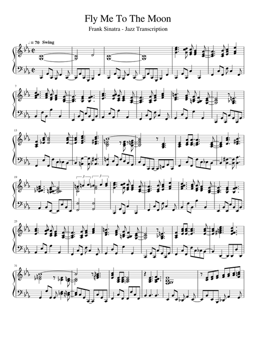 Fly Me To The Moon - Jazz Arrangement