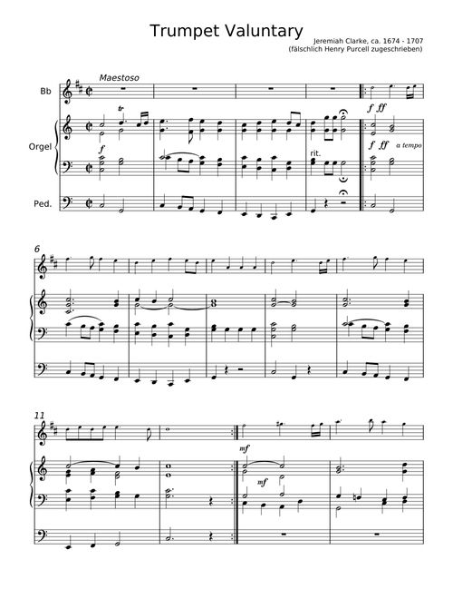 Trumpet Valuntary - Jeremiah Clarke