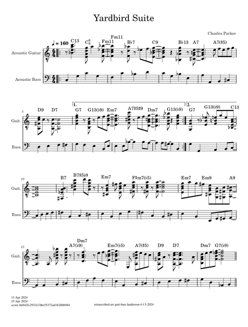Yardbird Suite – Charlie Parker