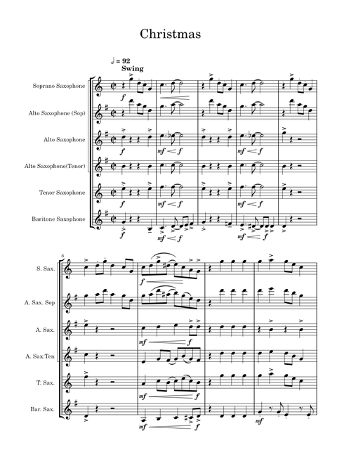 Christmas Sax Quartet