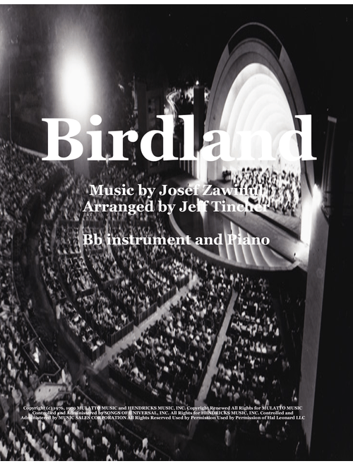 Birdland (Arr. Jeff Tincher) - Manhattan Transfer (Trumpet and Piano)