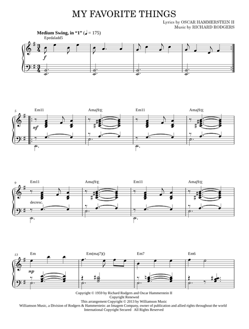 My favorite things - John Coltrane (Piano Solo)