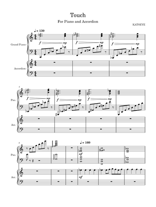 Touch – KATSEYE (Piano and Accordion Version)
