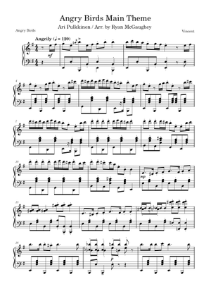 Play Official version of Angry Birds Theme Sheet Music by Ari Pulkkinen ...