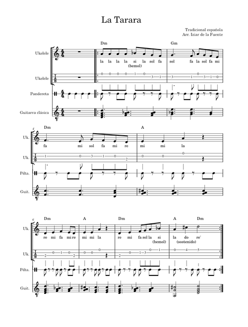 La tarara – Canciones Populares