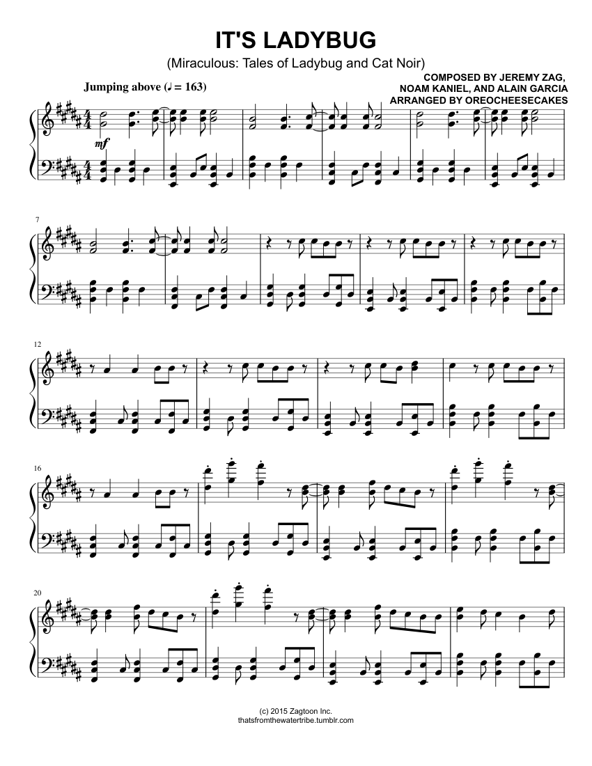 It's Ladybug Sheet music for Piano (Solo) It's Ladybug Sheet music for Piano (Solo)