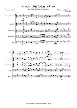 Vo＆BB楽譜「Almost Like Being In Love」(絶版) Almost Like