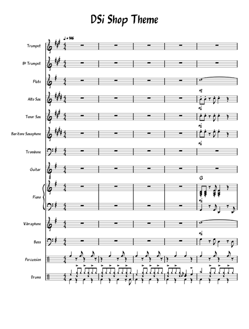 'Nintendo DSi Shop Theme' for Jazz Band