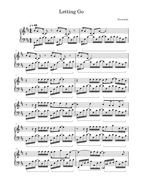 Letting Go - Tanya Chua (arr. Norm4ndy)