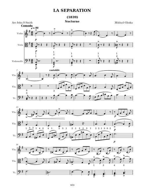 La Seperation – M. J. Glinka