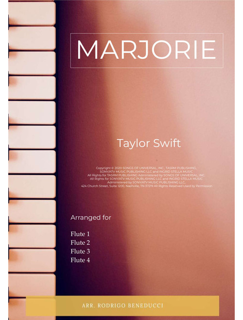Marjorie (Arr. RODRIGO BENEDUCCI) - Taylor Swift (Woodwind Ensemble)