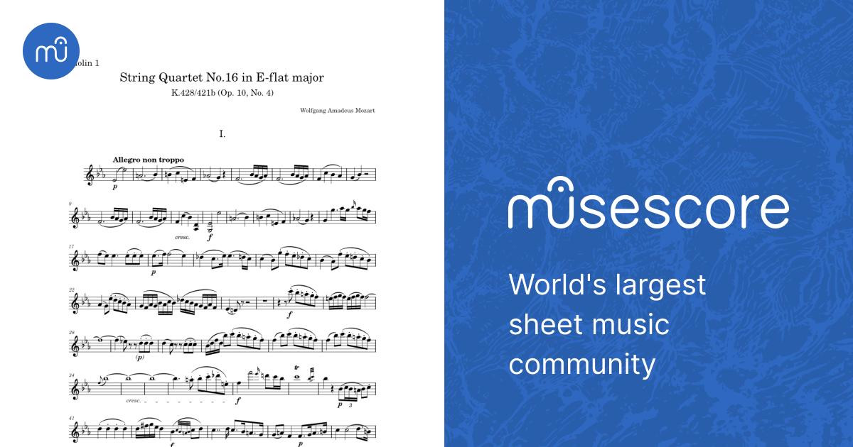 String Quartet No.16 in E-flat major, K428/421b – Wolfgang Amadeus