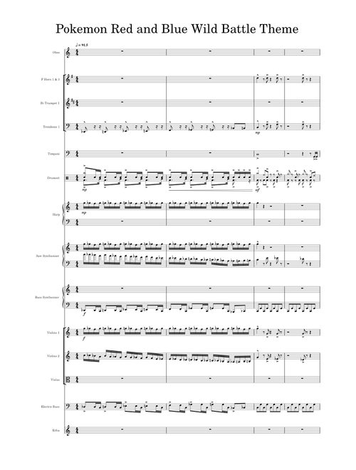 Pokemon Red and Blue Wild Battle Theme