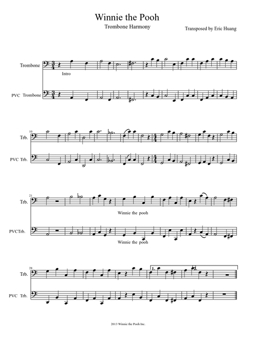Winnie the Pooh (Trombone)