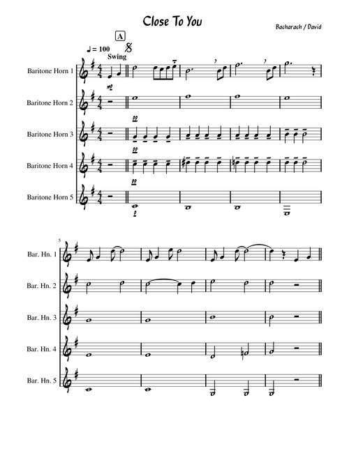 Close to you – Burt Bacharach
