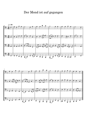 Der Mond ist aufgegangen Sheet Music with Chords for Synthesizer