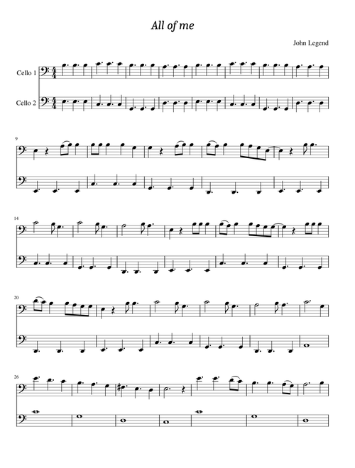 John Legend - All of me