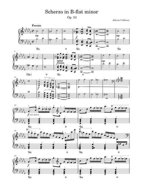Scherzo in B-flat minor Op. 53