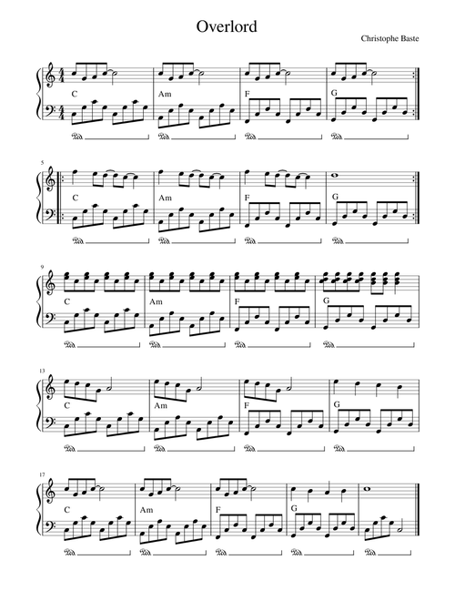 Overlord piano
