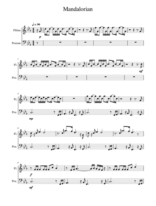 The Mandalorian - flute, trombone