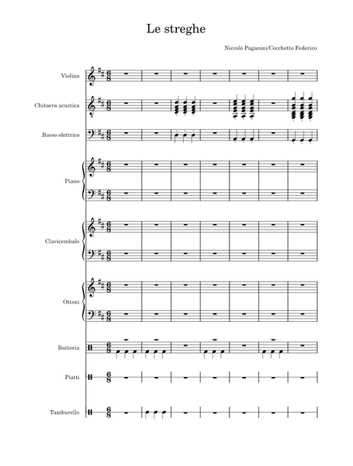 Le streghe, Op.8 – Niccolò Paganini Le streghe, – Niccolò Paganini Le streghe