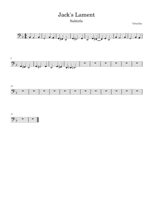 Jack's Lament (from The Nightmare Before Christmas) – Danny Elfman (Tuba Version)