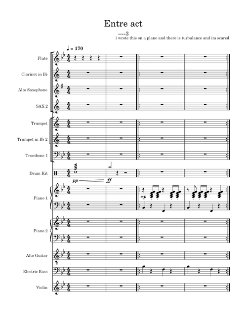 Willkommen (from Cabaret) – John Kander and Fred Ebb