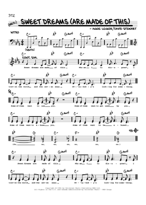 Play Official version of Sweet Dreams (Are Made of This) Sheet