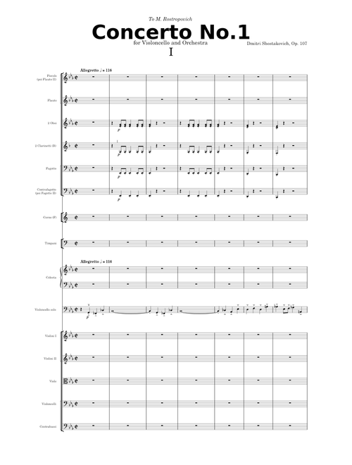 Cello Concerto No.1, Op.107 - D. Shostakovich