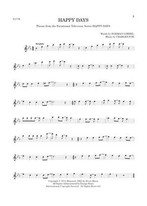 Happy Days Theme – Norman Gimbel and Charles Fox (1976) Happy days