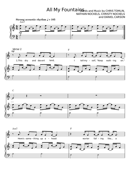 All my fountains - Chris Tomlin