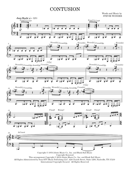 Jazz Fusion, Jazz Piano Solos v. 54 sheet music by rikiheck