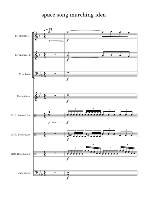 Space song – Beach House Marching Band Arrangement