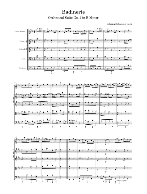 Badinerie - Johann Sebastian Bach - BWV1067
