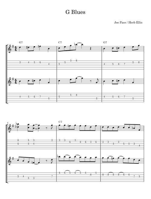 G-blues - Joe Pass