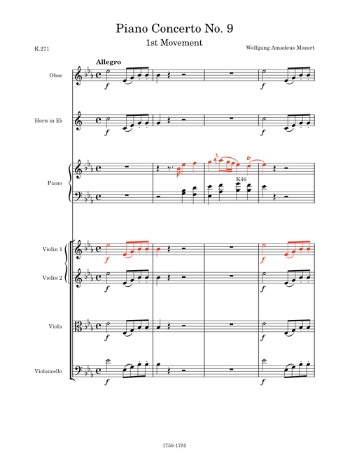 Piano Concerto No. 9 in Eb, K. 271 – Analysis I