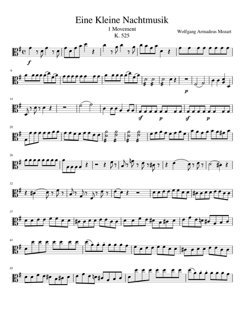 Eine Kleine Nachtmusik