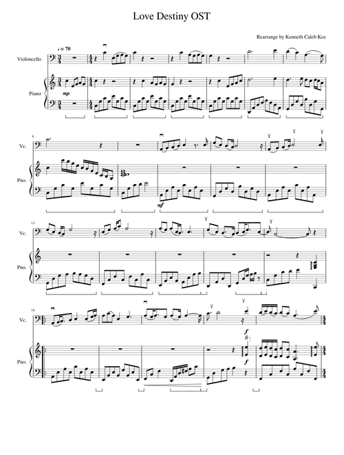 love destiny ost-cello & piano