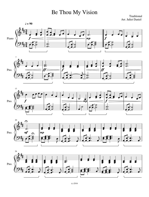 Be Thou My Vision (Piano)